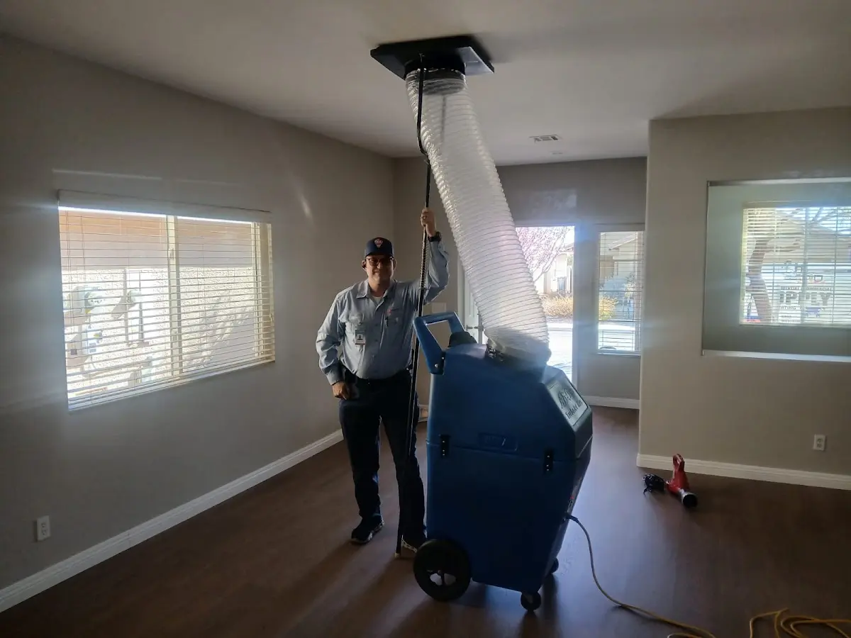 Professional Dryer Vent Cleaning work inside a New Franklin home
